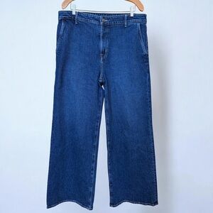 Nordstrom High Rise Trouser Denim Jeans Womens 33